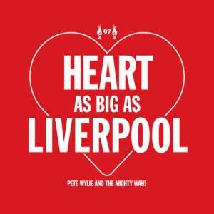 Signed Heart as big as Liverpool poster printed on 20x20inch poly canvas
