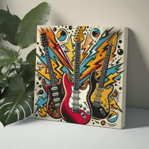 "Guitar's Flash" NUMBER 1 of 10 Canvas Wrap