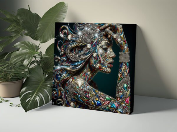 "Diamond Girl" NUMBER 2 to 10 Canvas Wrap