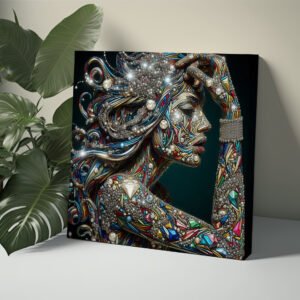 "Diamond Girl" NUMBER 2 to 10 Canvas Wrap