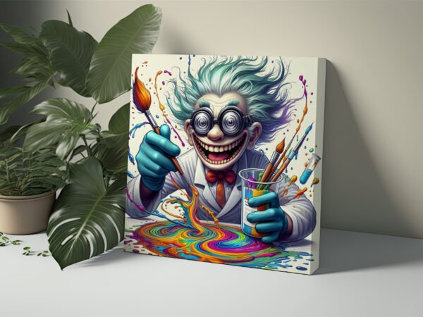 Mad Scientist Canvas Wrap Funny