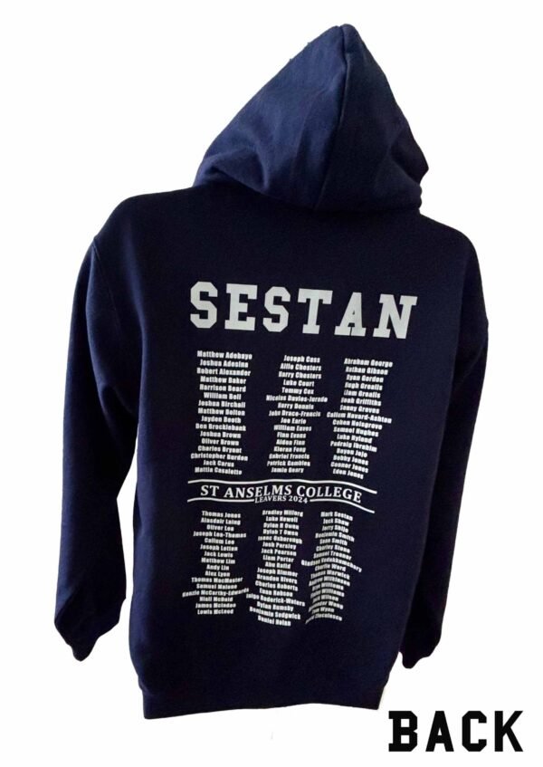 Personalised 2024 ST Anselm’s Leavers Hoodie with your son's name.